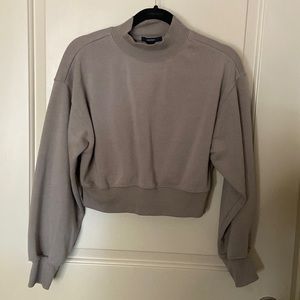 Forever 21 mock neck crop top sweater